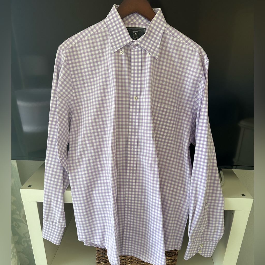 Maker  Company Mmx Purple Button Down